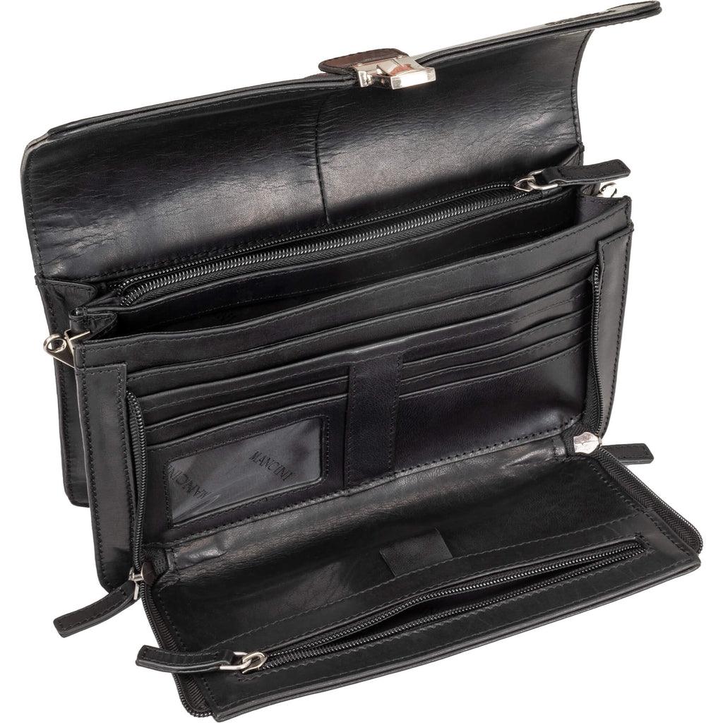 Mancini Sac unisexe Buffalo avec organisateur 99-5405 | Cuir - Dealorys