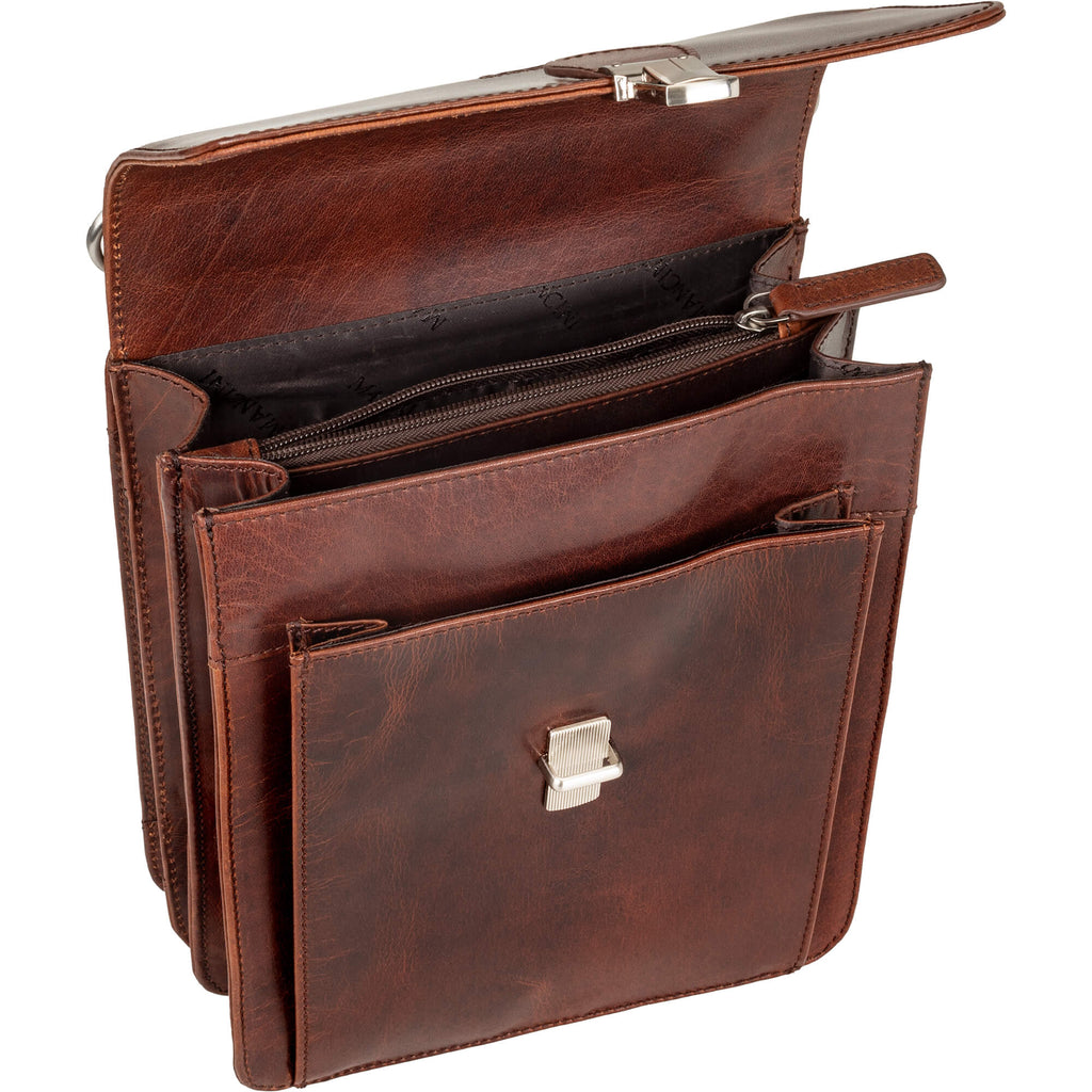 Mancini Sac unisexe Buffalo avec organisateur arrière 99-5407 | Cuir - Dealorys