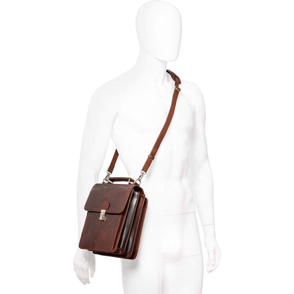 Mancini Sac unisexe Buffalo avec organisateur arrière 99-5407 | Cuir - Dealorys