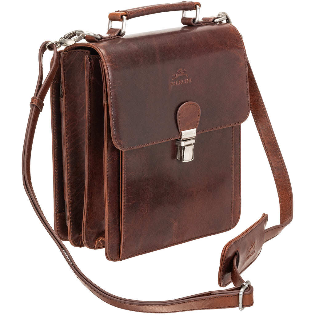 Mancini Sac unisexe Buffalo avec organisateur arrière 99-5407 | Cuir - Dealorys