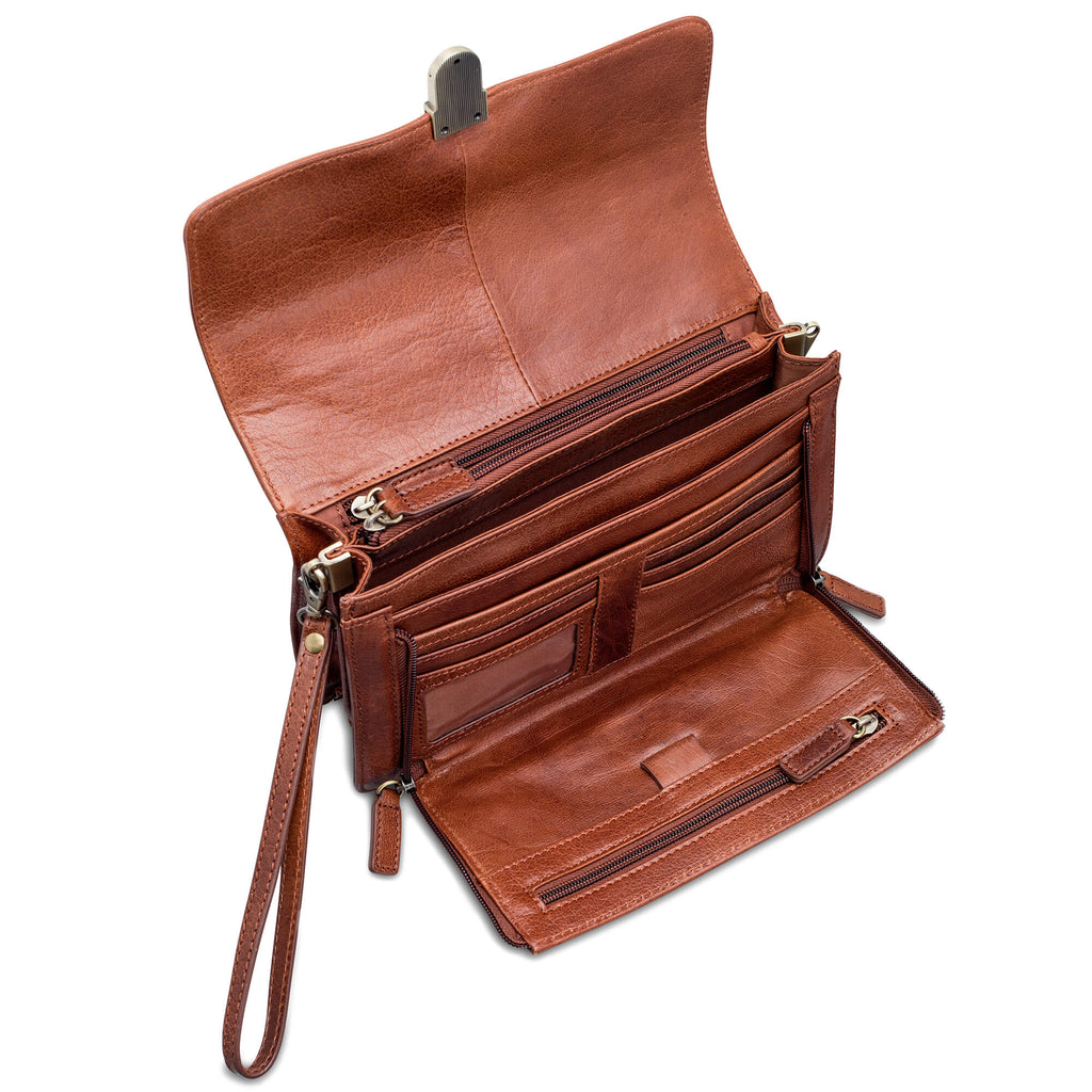 Mancini Sac unisexe avec organisateur 1410-05 | Cuir - Dealorys