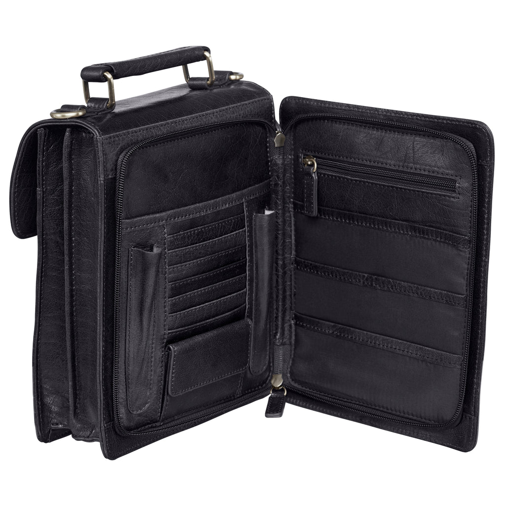 Mancini Sac unisexe avec organisateur arrière 1410-07 | Cuir - Dealorys