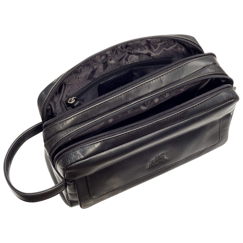 Mancini Trousse de toilette avec deux compartiments 99-54201 | Cuir - Dealorys
