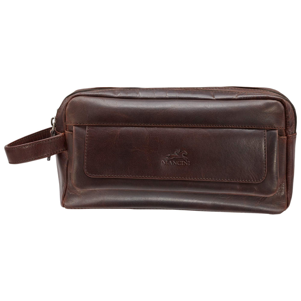 Mancini Trousse de toilette avec deux compartiments 99-54201 | Cuir - Dealorys