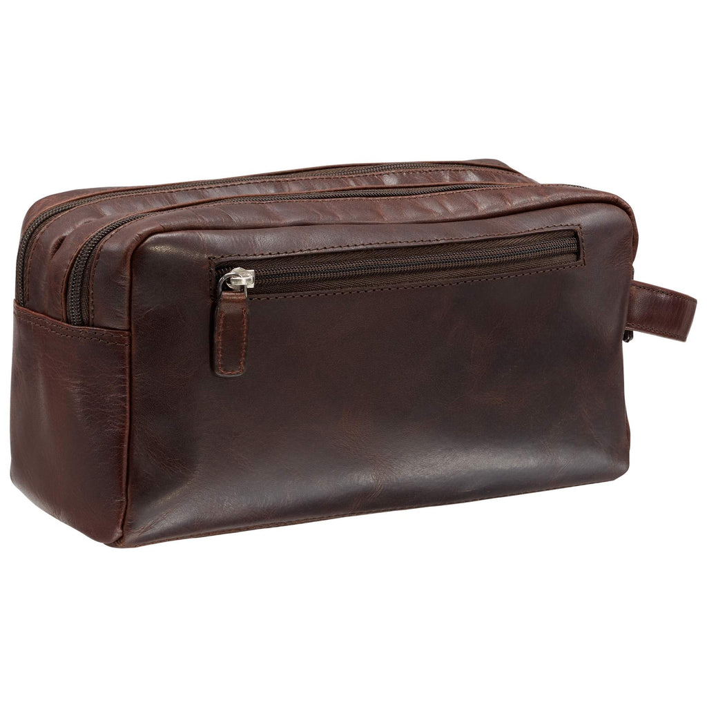 Mancini Trousse de toilette avec deux compartiments 99-54201 | Cuir - Dealorys