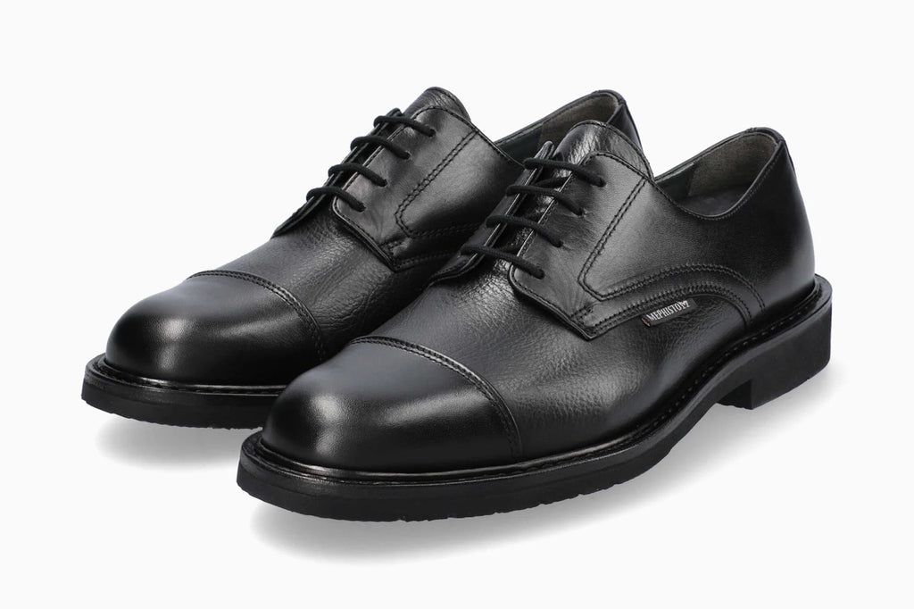 Mephisto MELCHIOR Noir Chaussures Confortables à lacets pour hommes Goodyear-Welt - Dealorys