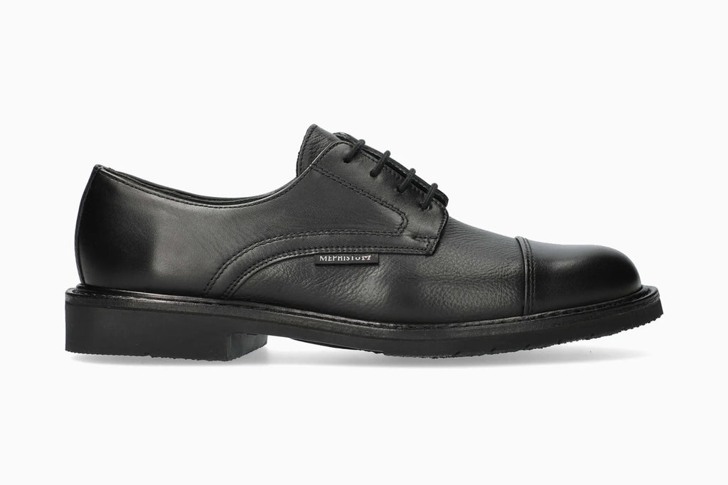Mephisto MELCHIOR Noir Chaussures Confortables à lacets pour hommes Goodyear-Welt - Dealorys