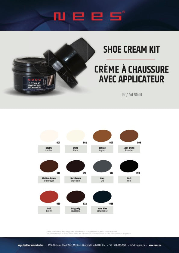 NEES - CRÈME À CHAUSSURES AVEC APPLICATEUR - Dealorys