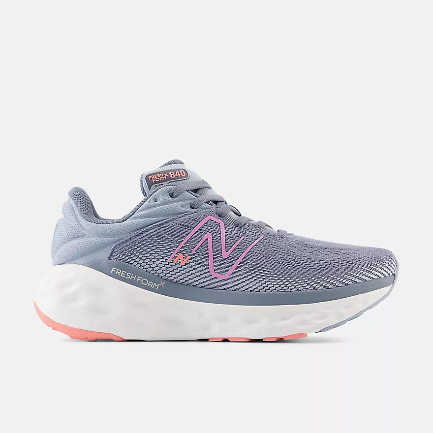 New Balance W840FLS Gris arctique/Framboise | Espadrilles de course - Dealorys