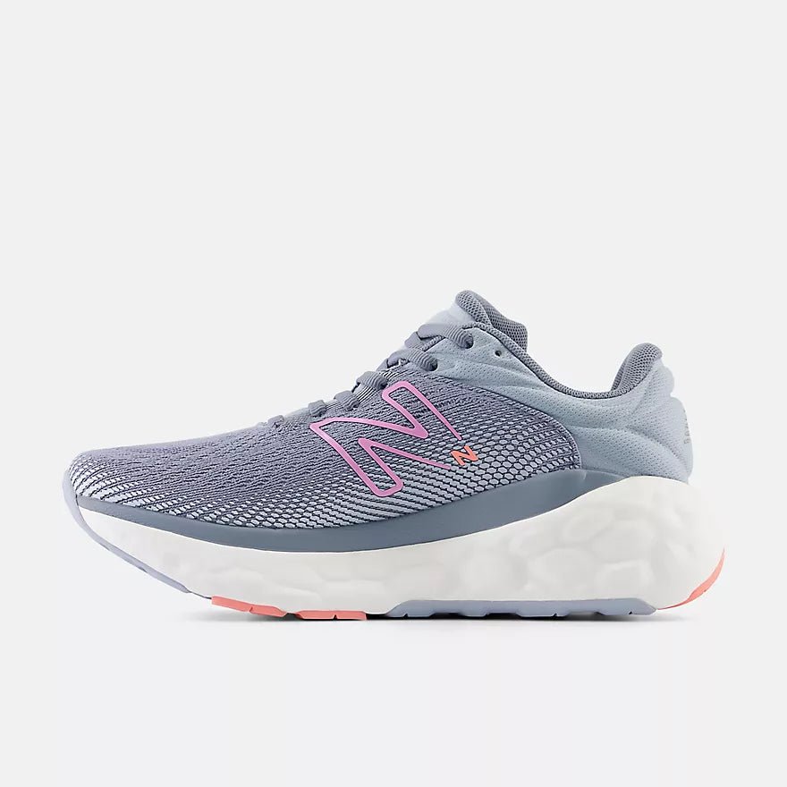 New Balance W840FLS Gris arctique/Framboise | Espadrilles de course - Dealorys