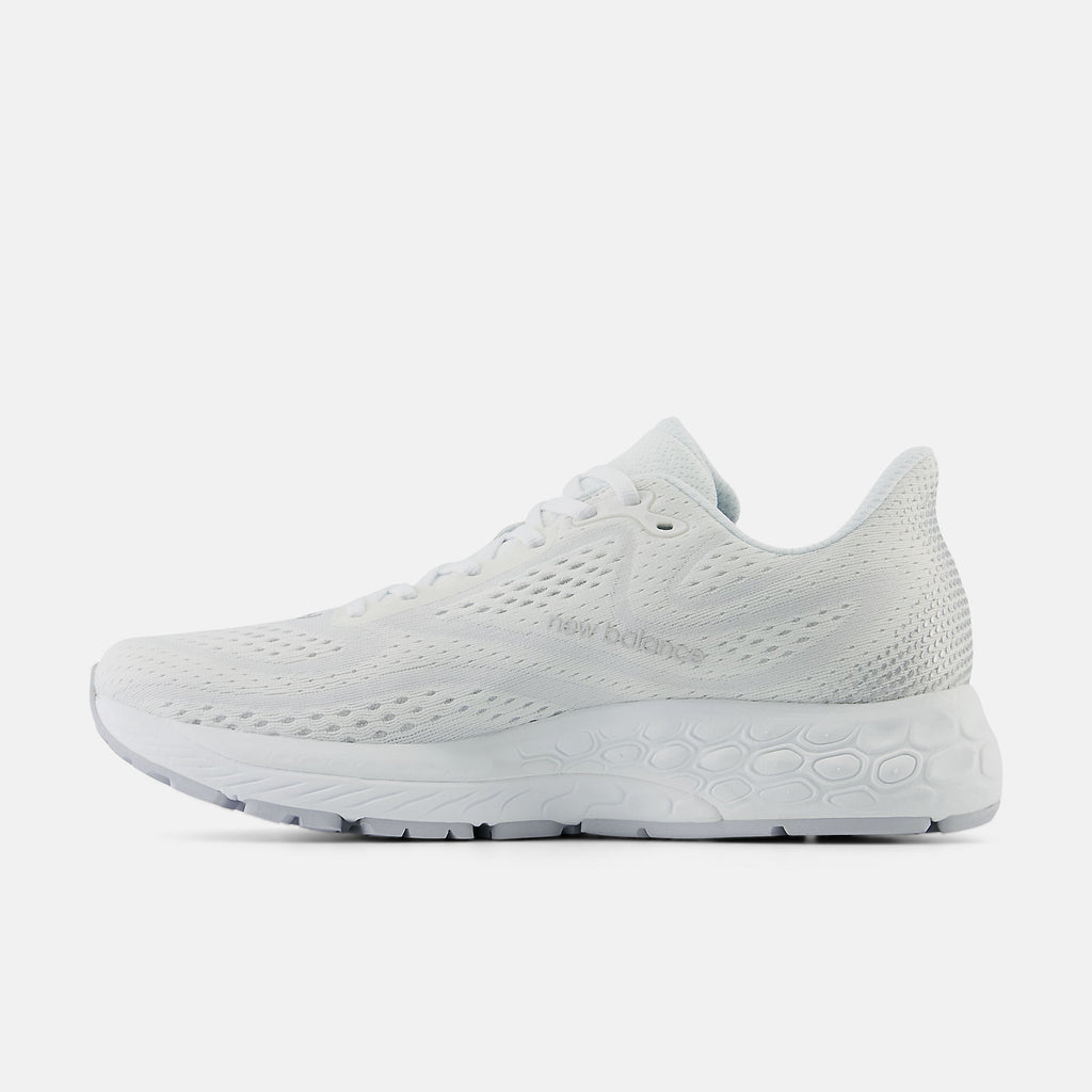 New Balance W880W13 Blanc avec argent clair | Espadrilles de course - Dealorys