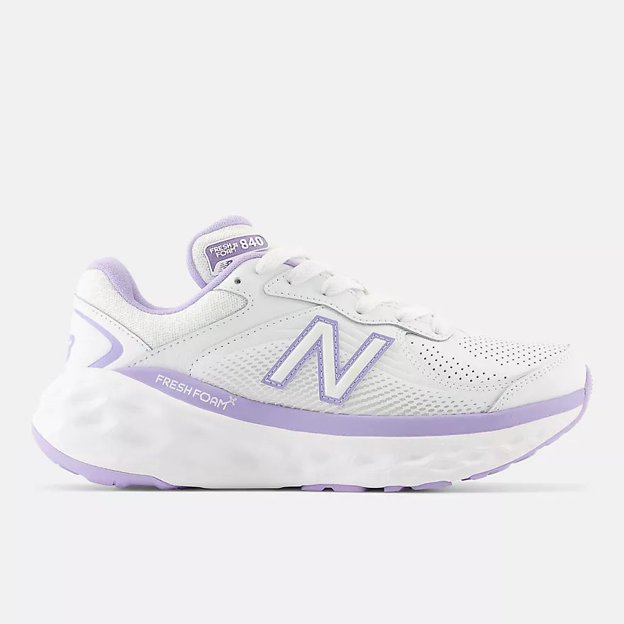 New Balance WW840FW1 Blanc/Violet | Espadrilles de marche - Dealorys