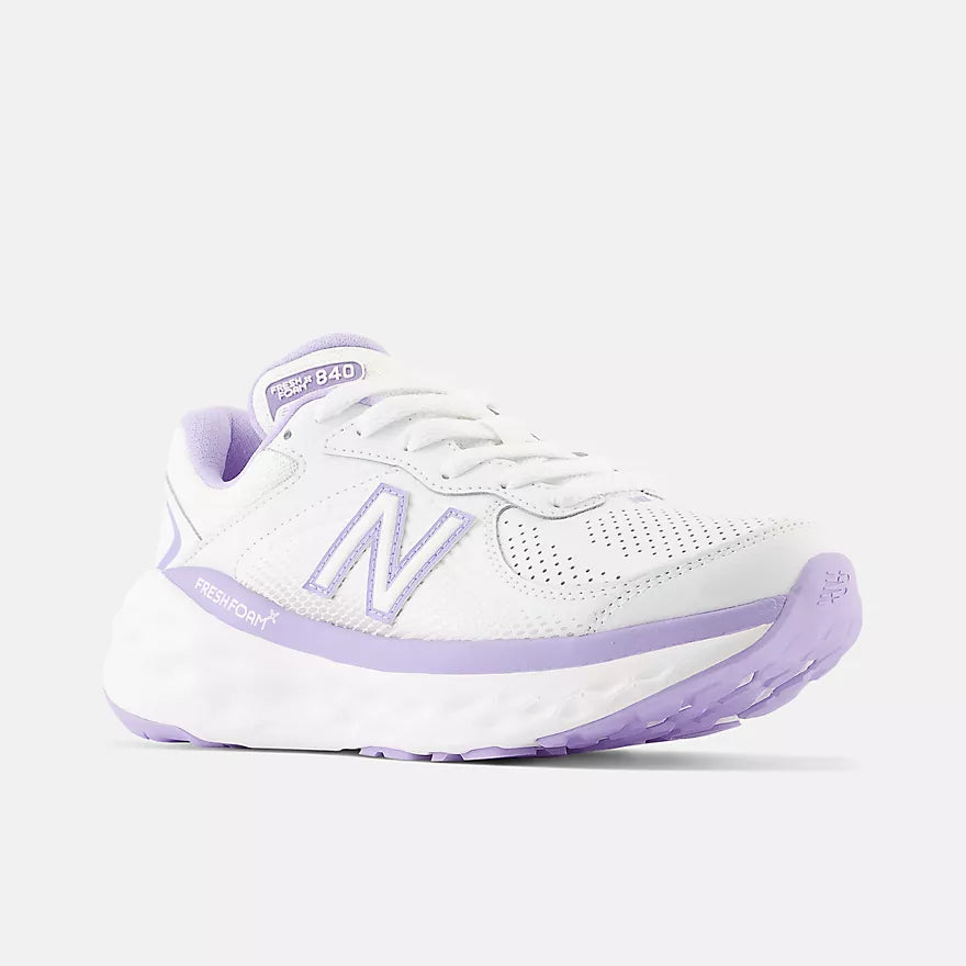 New Balance WW840FW1 Blanc/Violet | Espadrilles de marche - Dealorys