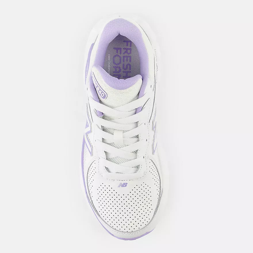New Balance WW840FW1 Blanc/Violet | Espadrilles de marche - Dealorys