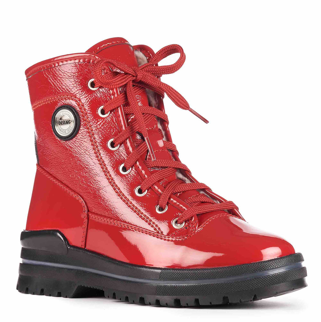 Olang SPOKE Rosso | Bottes d'hiver à crampons - Dealorys