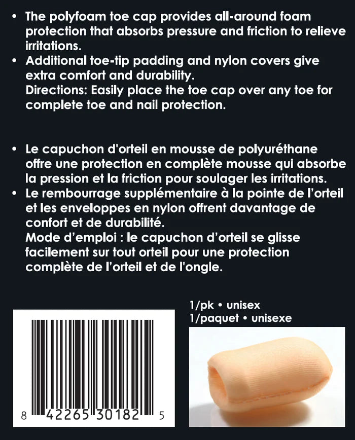 Paradigm Medical - goSeamless Capuchons d'orteils en mousse de polyuréthane GS3018 - Dealorys