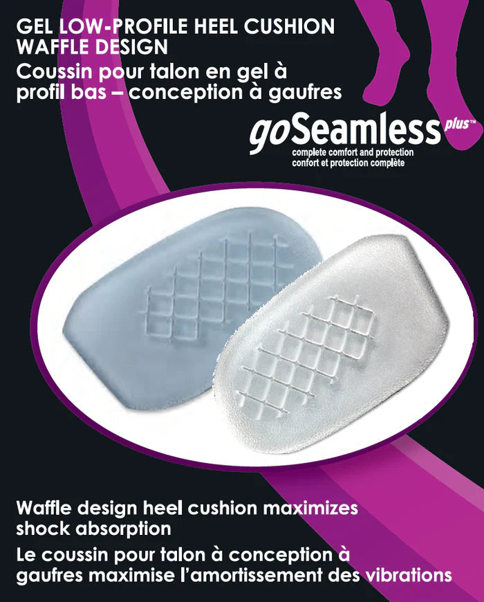 Paradigm Medical - goSeamless Coussin pour talon en gel à profil bas - conception à gaufres GS5150 - Dealorys