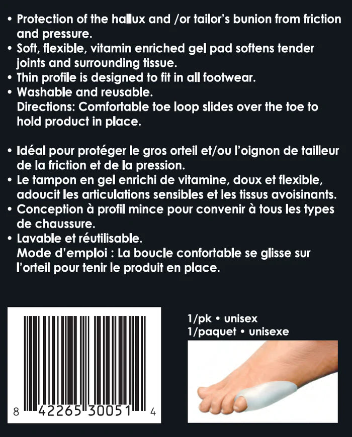 Paradigm Medical - goSeamless Protecteur d'oignon en gel GS3005 - Dealorys