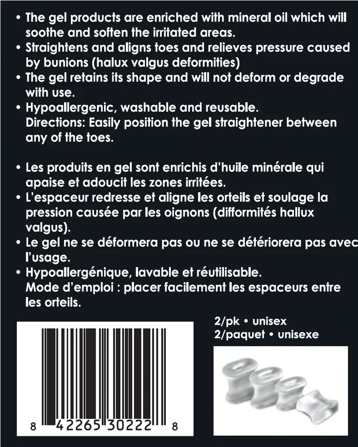Paradigm Medical - Espaceur d'orteils en gel GS3022 - Dealorys