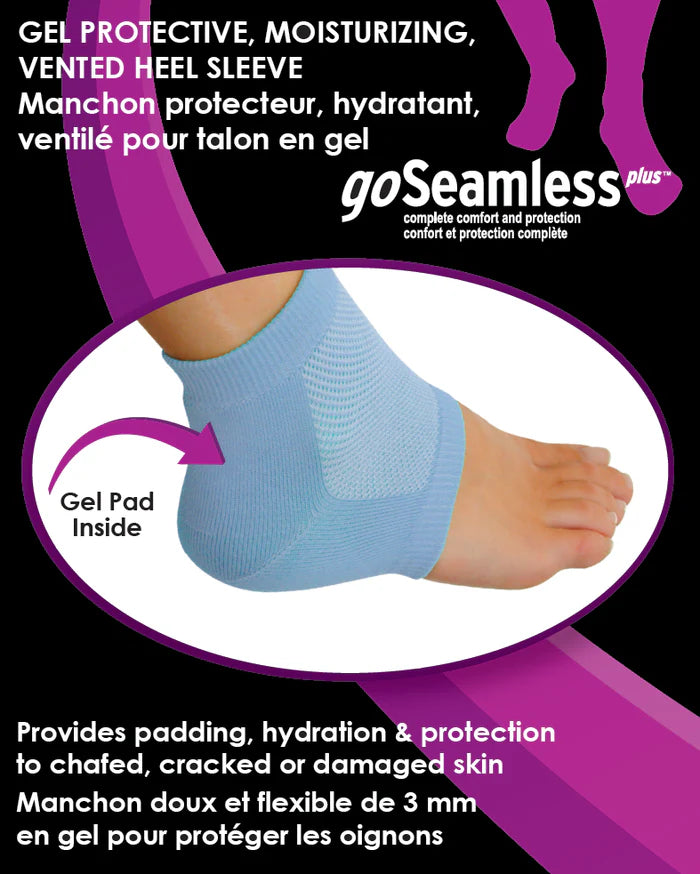 Paradigm Medical - goSeamless Manchon protecteur, hydratant, ventilé pour talon en gel GS608 - Dealorys