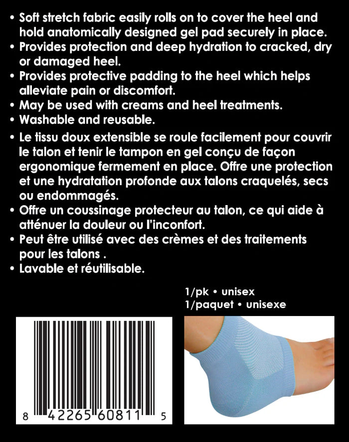 Paradigm Medical - goSeamless Manchon protecteur, hydratant, ventilé pour talon en gel GS608 - Dealorys