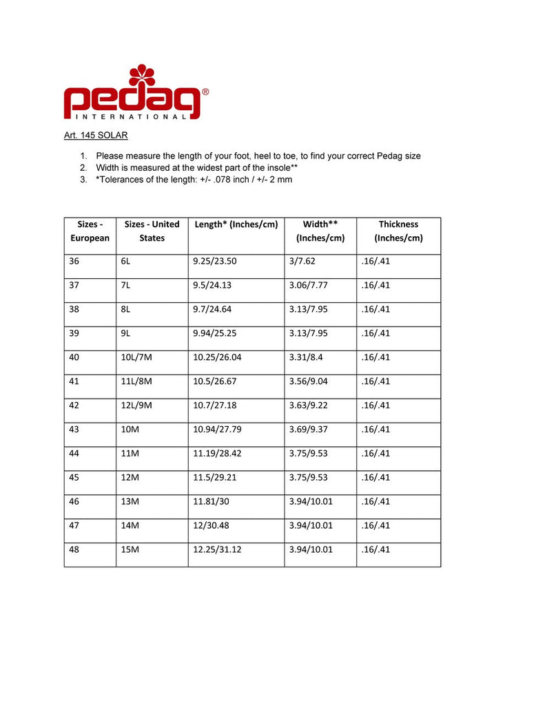 Pedag SOLAR | Semelle Thermo - Dealorys