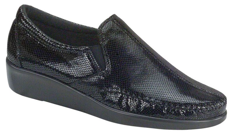 SAS Dream Slip On Loafer 2250-211 Noir Serpent | Largeur W - Dealorys