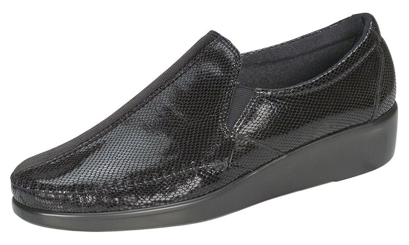 SAS Dream Slip On Loafer 2250-211 Noir Serpent | Largeur W - Dealorys