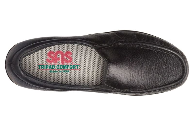 SAS Twin Slip On Loafer 1970-013 Noir | Largeurs M & W - Dealorys