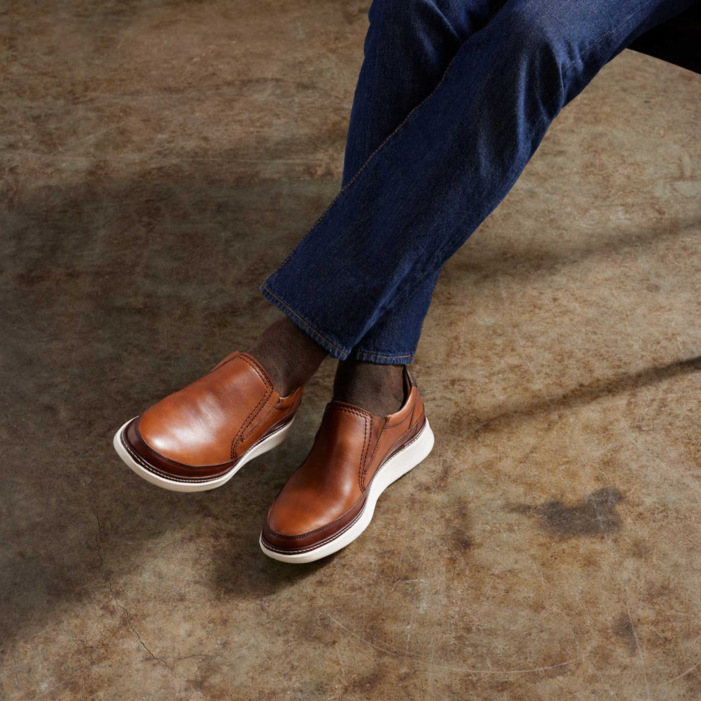 Samuel Hubbard RAFAEL SLIP ON M2166-083 Cuir Tan - Dealorys