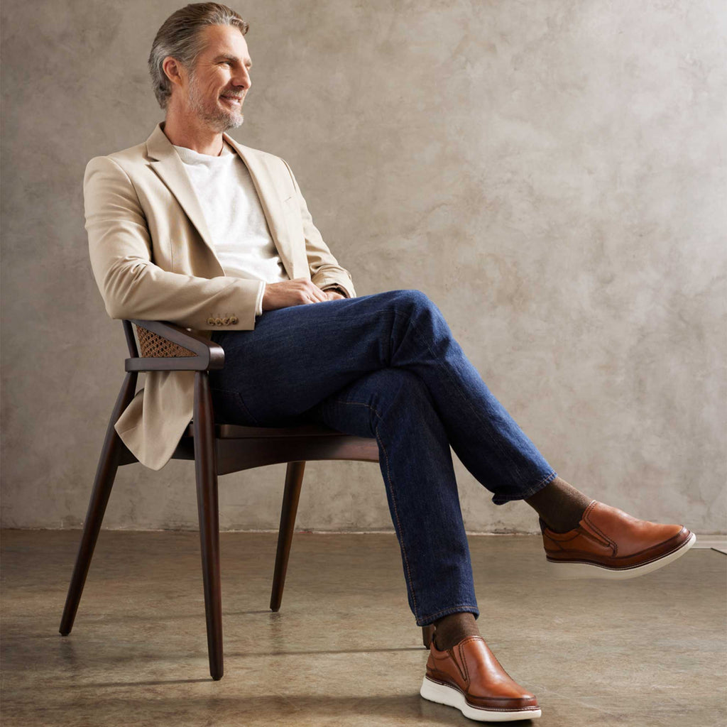 Samuel Hubbard RAFAEL SLIP ON M2166-083 Cuir Tan - Dealorys