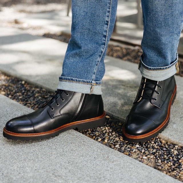 Samuel Hubbard UPTOWN MAVERICK M2176-048 Cuir Noir - Dealorys