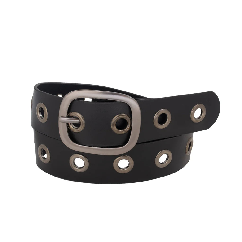 Silver Jeans & Co Women's Heavyweight Genuine Leather Belt S526-04 Noir - Dealorys