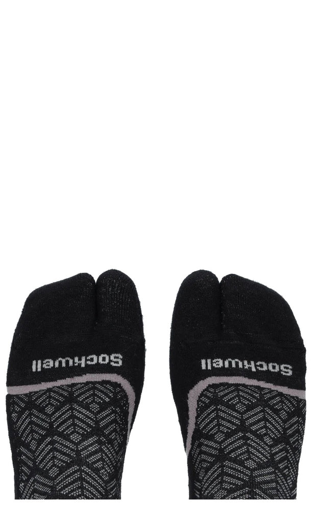 Sockwell Bunion Crew SW64W Noir 900 | Soulagement des Oignons (Hallux Valgus) - Dealorys