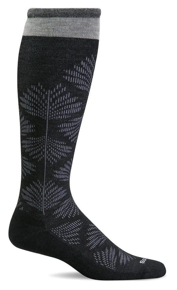 Sockwell Full Floral SW63W Noir 900 | Compression Graduée Modérée 15-20mmHg - Dealorys