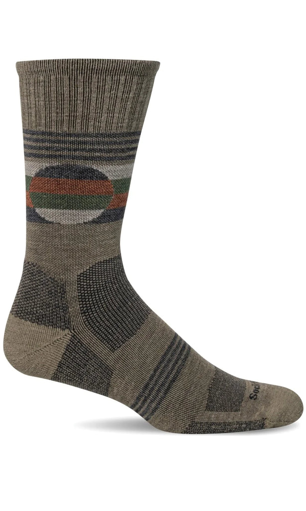Sockwell North Rim Crew SW97M Khaki 030 | Compression Graduée Modérée 15-20mmHg - Dealorys