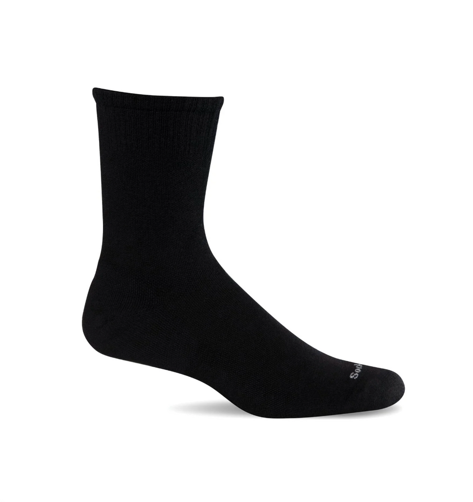 Sockwell Plantar Cush Crew II SW110M Black Solid 905 | Fasciite Plantaire - Dealorys