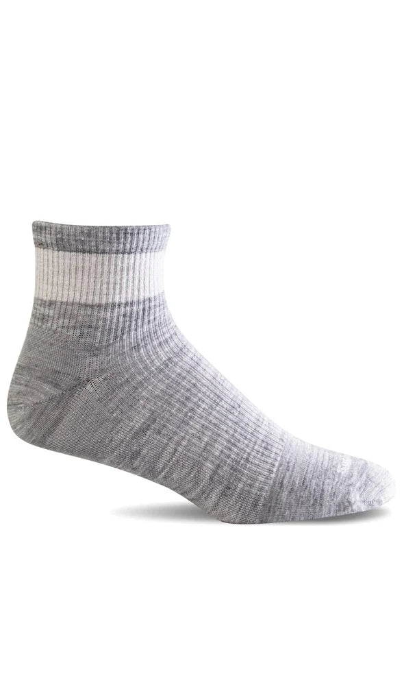 Sockwell Plantar Relief Qtr SW81M Lt. Grey 800 | Fasciite Plantaire - Dealorys
