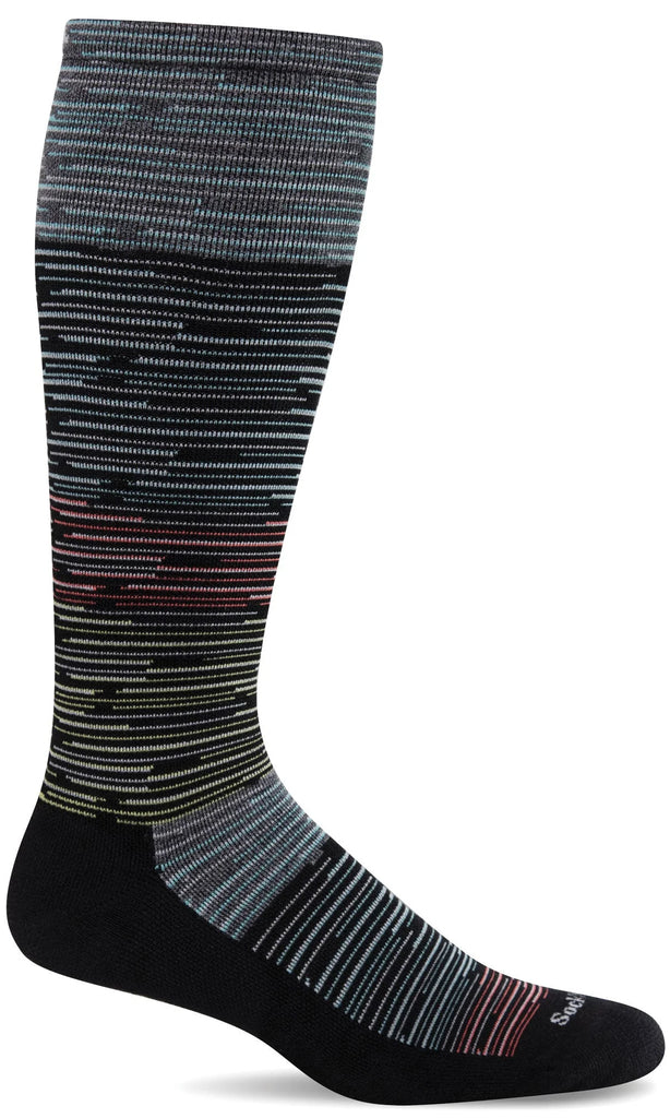 Sockwell Digi Space-Dye SW108M Noir 900 | Compression Graduée Modérée 15-20mmHg - Dealorys