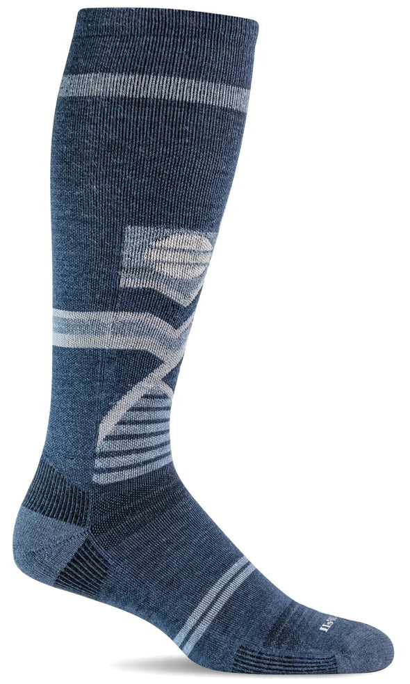 Sockwell Snow Peak SW58M Denim 650 | Compression Graduée Modérée 15-20mmHg - Dealorys