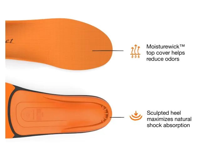 Superfeet All-Purpose High Impact Support ORANGE Semelles - Dealorys