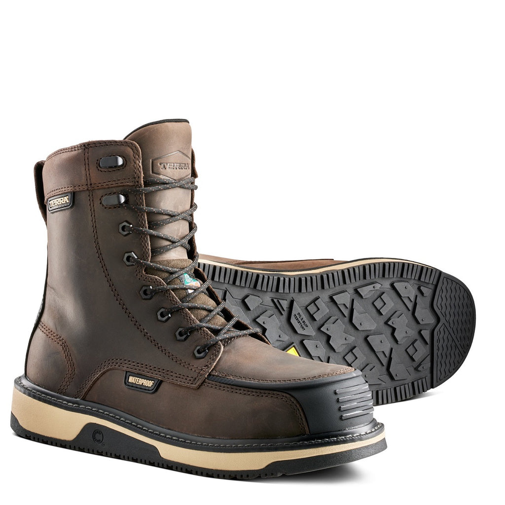 Terra Footwear 8" IRONSTONE 839FDB Brown - Dealorys