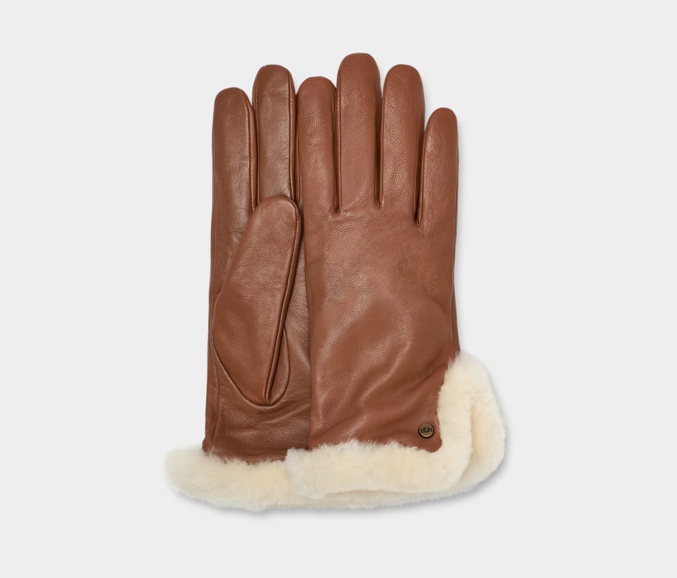 UGG Gant de ventilation en cuir et shearling pour femmes 21626 - Dealorys
