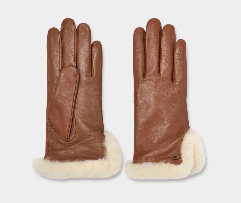 UGG Gant de ventilation en cuir et shearling pour femmes 21626 - Dealorys