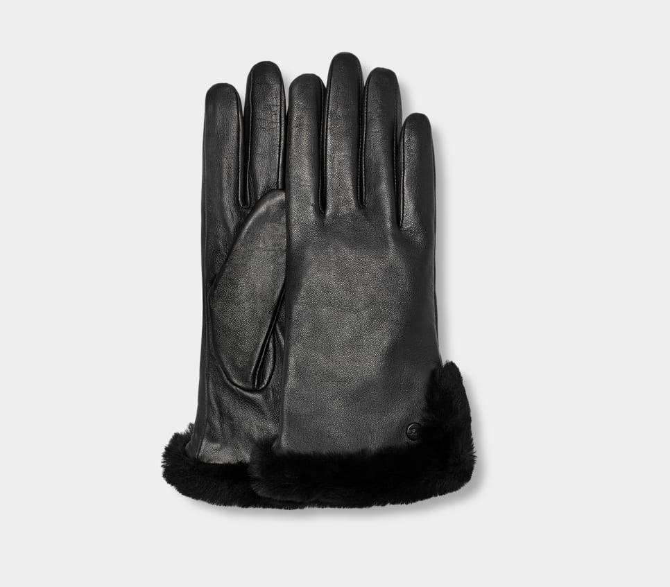 UGG Gant de ventilation en cuir et shearling pour femmes 21626 - Dealorys