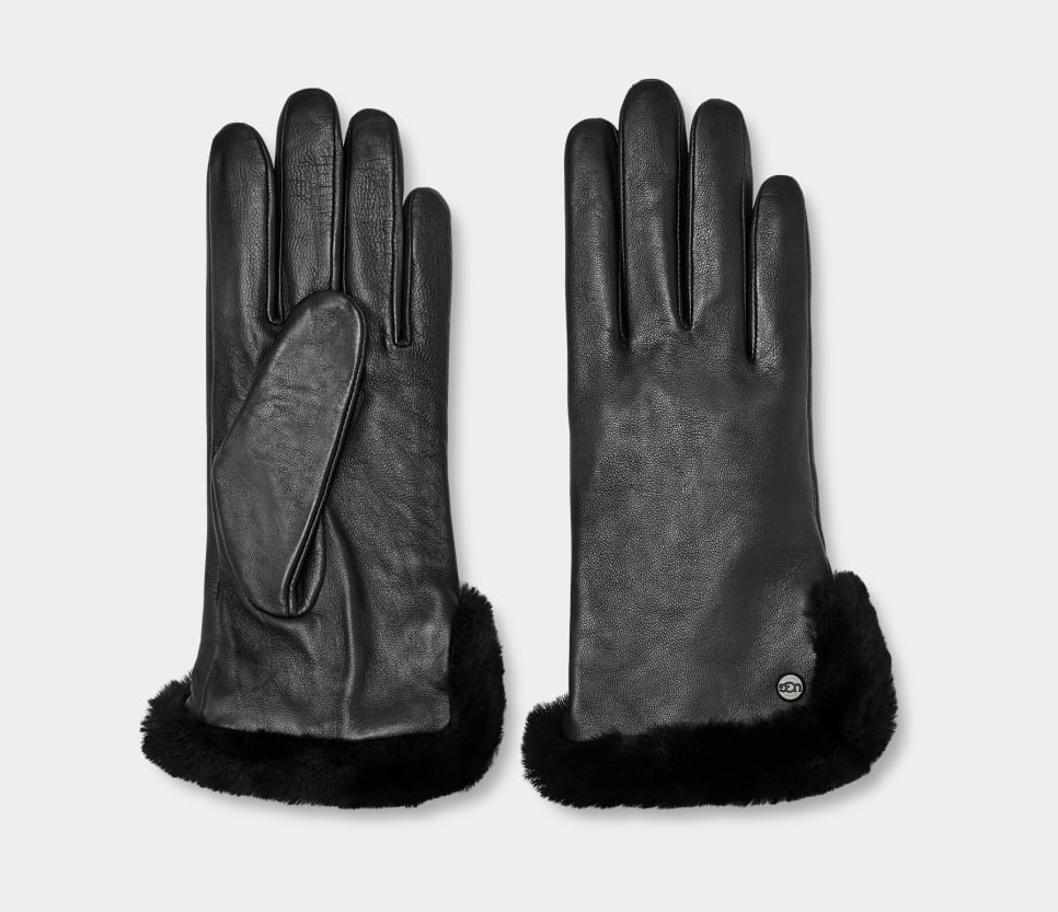 UGG Gant de ventilation en cuir et shearling pour femmes 21626 - Dealorys