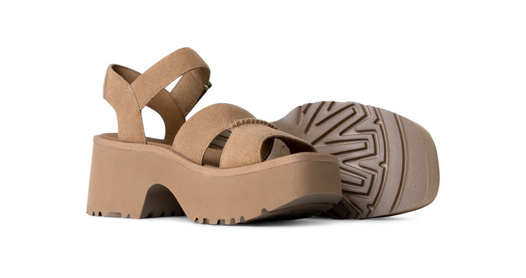 UGG New Heights Ankle Strap 1167475 Mustard Seed - Dealorys