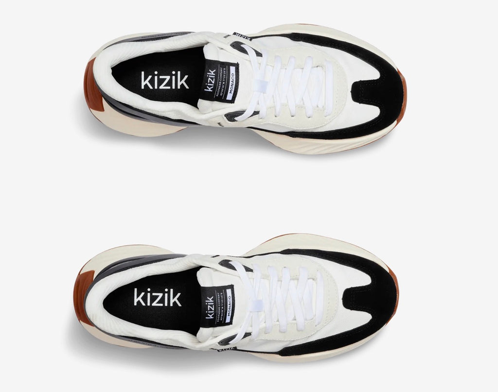 kizik Monaco MMON2504 White/Black  - Dealorys