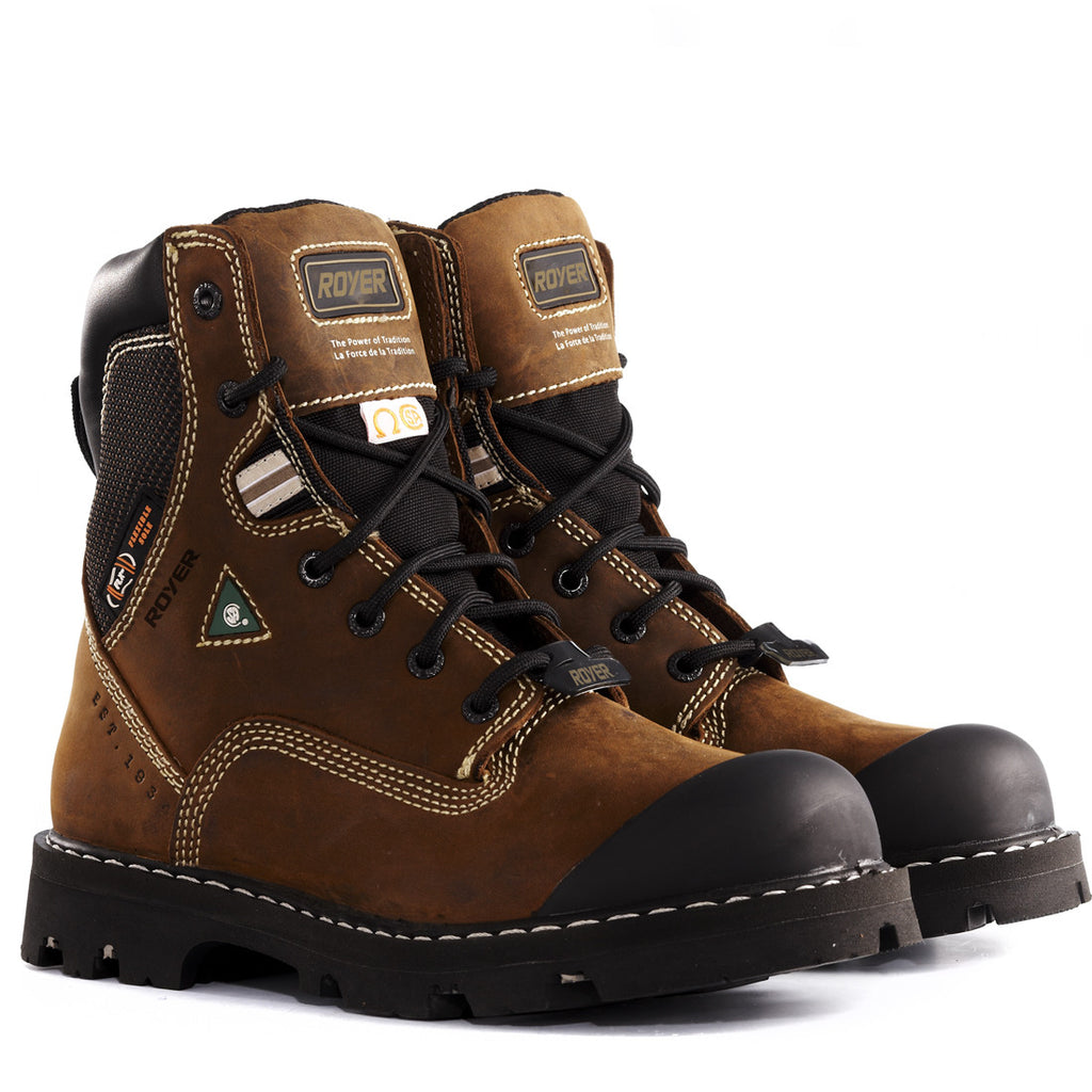 Royer 10-8520 Bottes de travail Safety Boots Brun - Dealorys