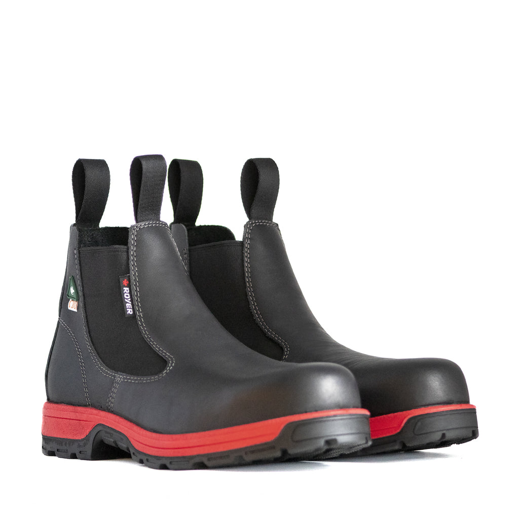 Royer 5630GTR NOIR & ROUGE Botte Pull-on ROMEO REBOOT™  sans métal - Dealorys